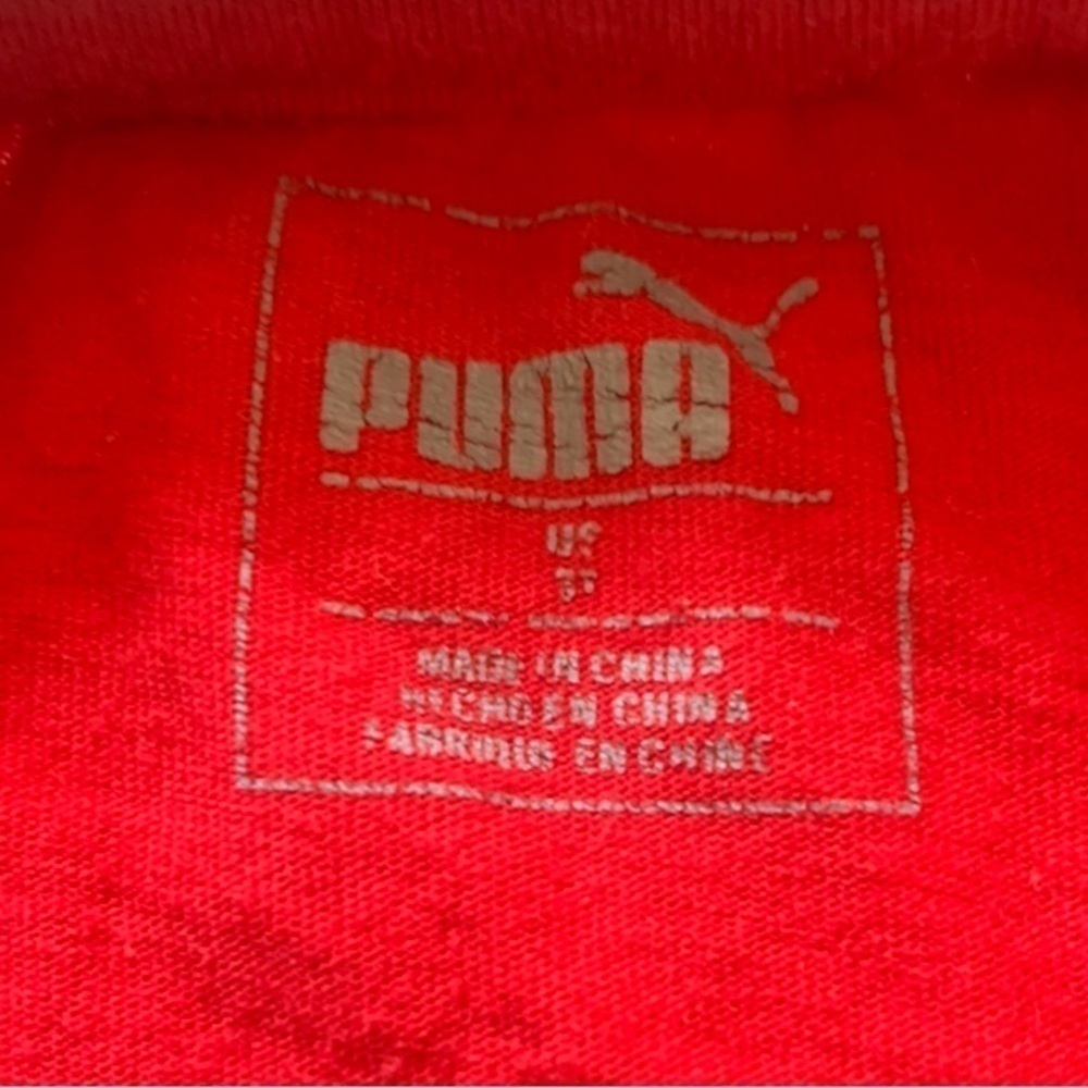 Puma Red Long Sleeve Shirt & Fleece Hooded Jacket - Picture 3 of 4
